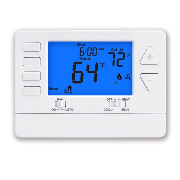 New LCD ABS PC 5 1 1 Programmable Room Thermostat For HVAC System