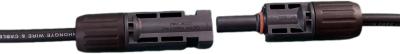 Conector fotovoltaico funcional com classificação de chama IP65/IP68 com características de segurança de classe II