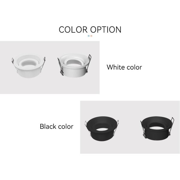 Tilted LED MR16 Downlight Frame Sustainable Led Recessed Light Housing