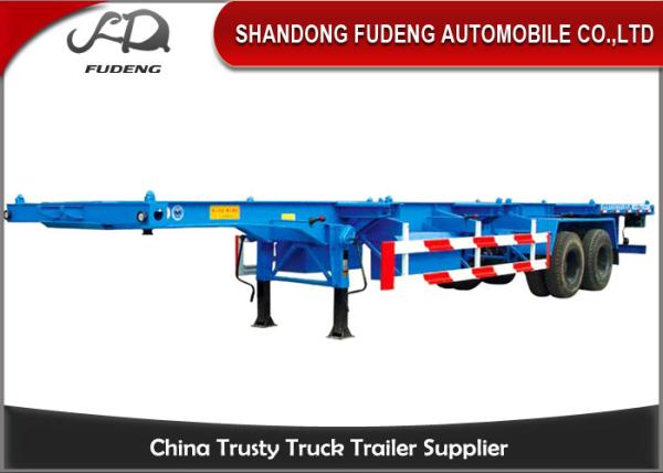 Two Axle 8 Tires 30 Ton 40 Feet Chassis Container Trailer Skeletal Semi Trailer