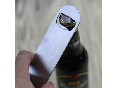 Color Painted Black Stainless Steel Bar Blade Bottle Opener,Unique long stainless steel bar blade beer bottle opener