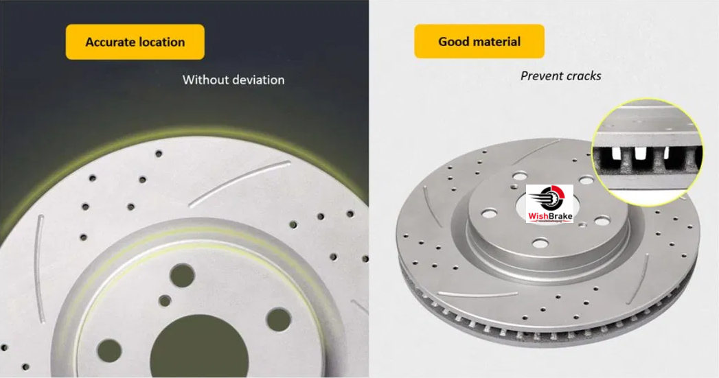 Car Drilled Slotted OEM 4351248100 Brake Rotor Disc For Lexus Rx300 Brake Rotors Disc for Mercedes Benz/Nissan/Toyota/Honda/Lexus
