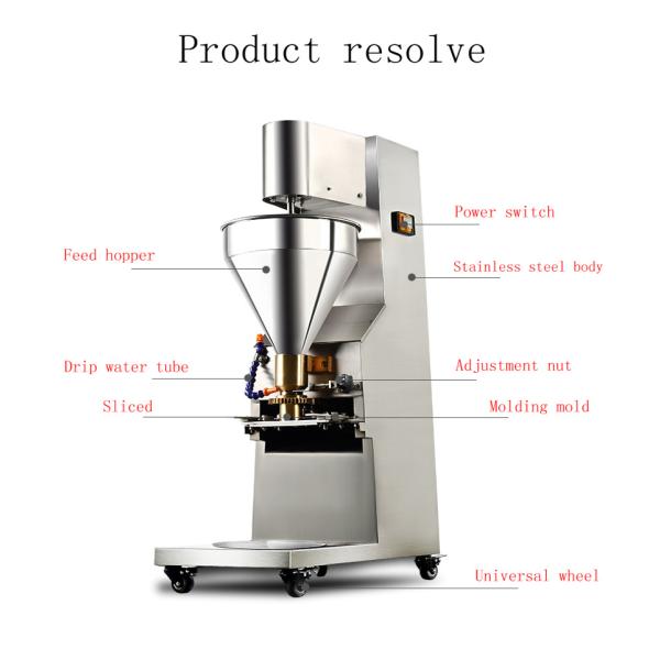 Шарик фаршированного мяса нержавеющей стали автоматический формируя машину 1000*400*400мм