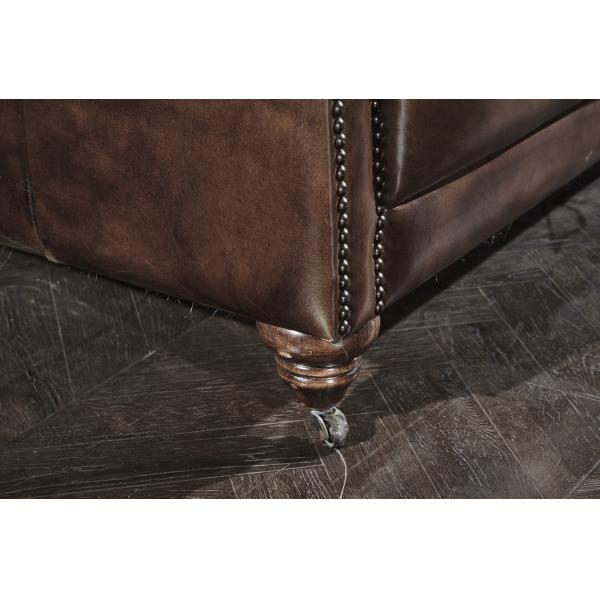 American Three Seater Leather Sofa With Fine Upholstering / Living Room Furniture