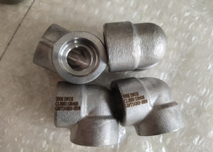 SCH80 A105 45 Degree Socket Weld Elbow , Petrochemical Pipe Fittings