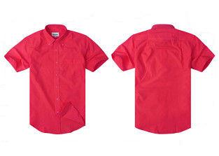Soft Material Custom Teen School Uniform , Short Sleeve Casual School Uniform Shirts