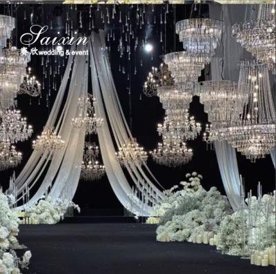 6 Lights Crystal Chandelier Lamp For Hotel Decoration