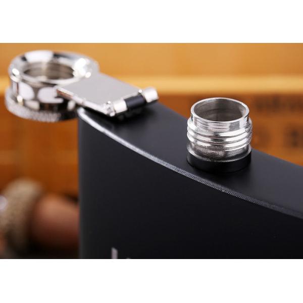 Matte Black Kitchen Household Items 8oz Stainless Steel Hip Flask
