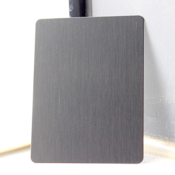 Black Brushed 430 Grade Stainless Steel Plate with NO.4 Surface Treatment