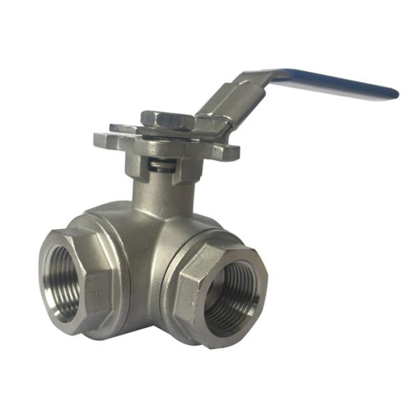 1/2” to 2 Stainless Steel 304 316 flow Control T and L  3  way diverter ball valve Heavy type