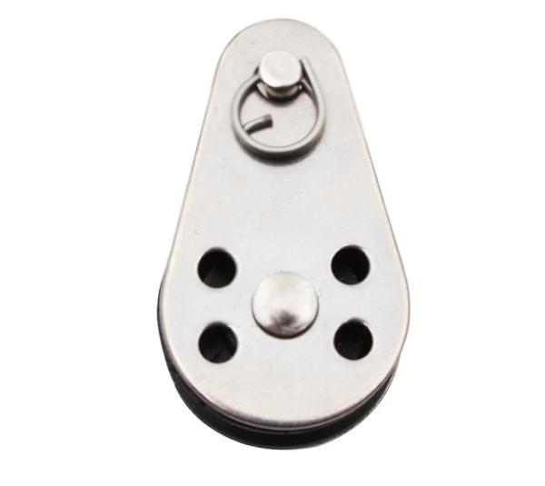 Polished Finish 8253 Stainless Steel Nylon Sheave Pulley Block