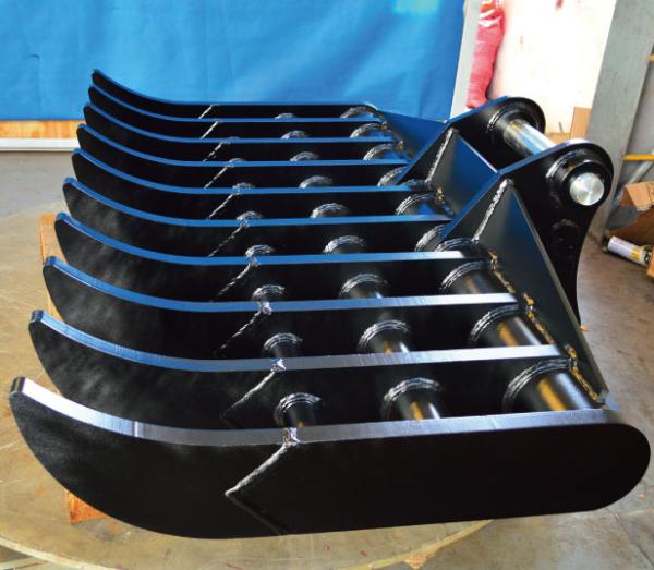 Mall Excavator Root Rake PC210 Brish Rake Riddle Bucket
