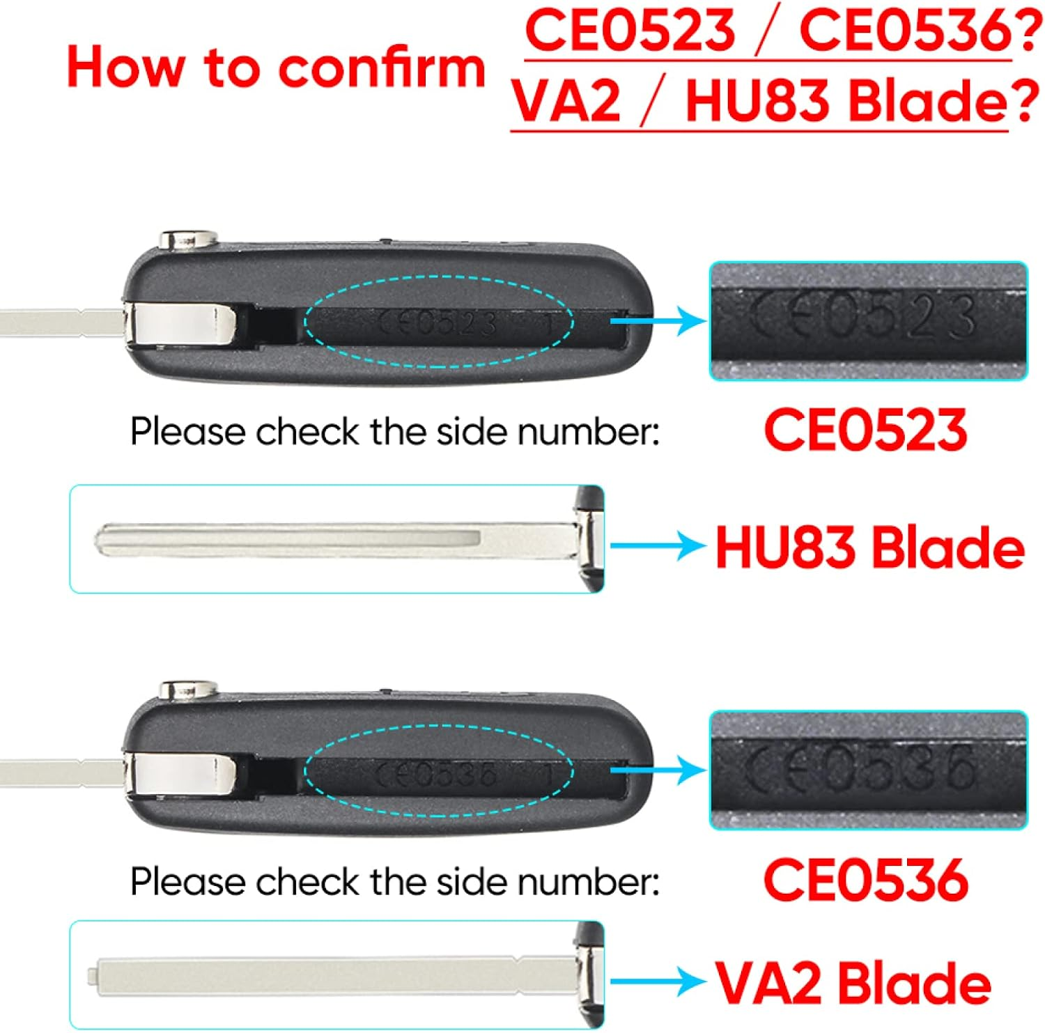 Modified Flip Remote Car Key Shell 2 and 3Button For Peugeot CE0536 CE0523 Replacement Key Shell Cover