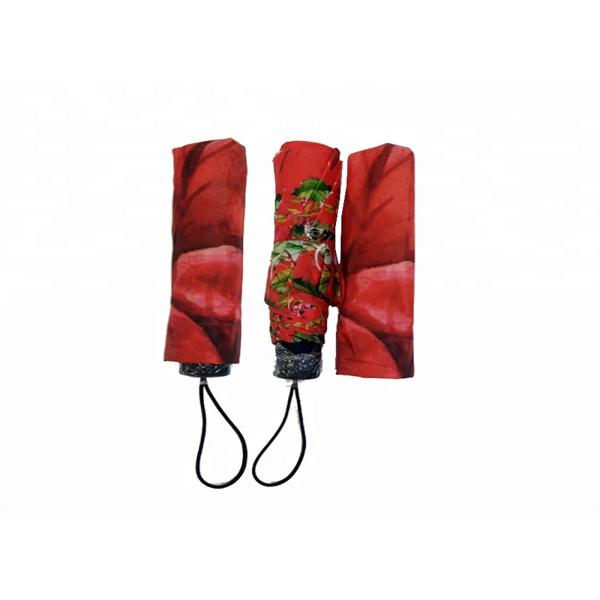 Цветок резины 21 нервюры зонтика 8 дюйма крепкое складной/пластиковой ручки сильное