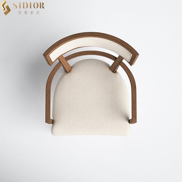 SGS White Solid Wood Dining Chairs Modern Farmhouse Dining Chair 62cm Length