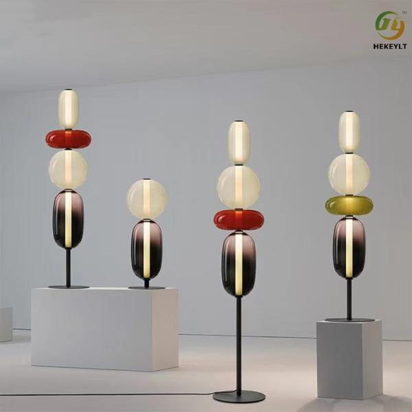 Сторона H160cm софы лампы пола утюга стекла СИД живущей комнаты искусства нордическая