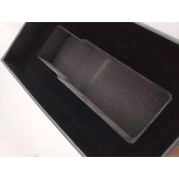 Quality special design rigid cardboard drawer pacakging box for gift with spot UV and velvet innertray