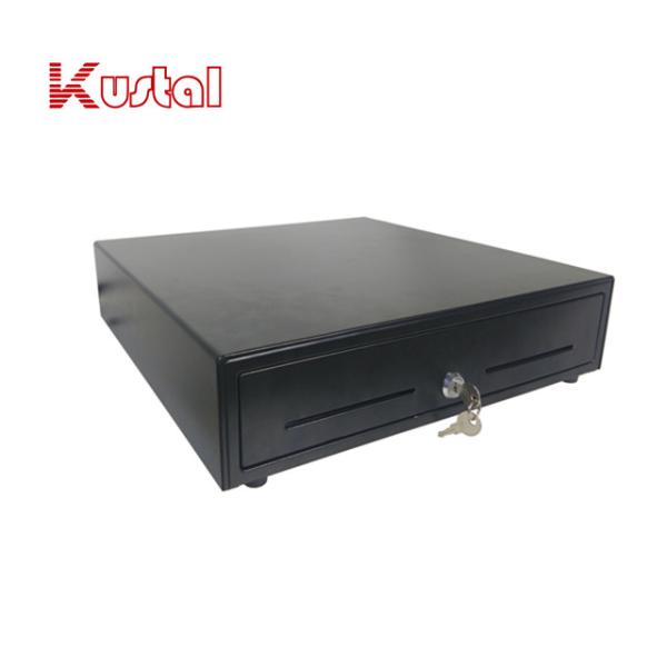 410mm Black Classic Metal ABS Pos 12V RJ12 Heavy Duty Roller Cash Drawer
