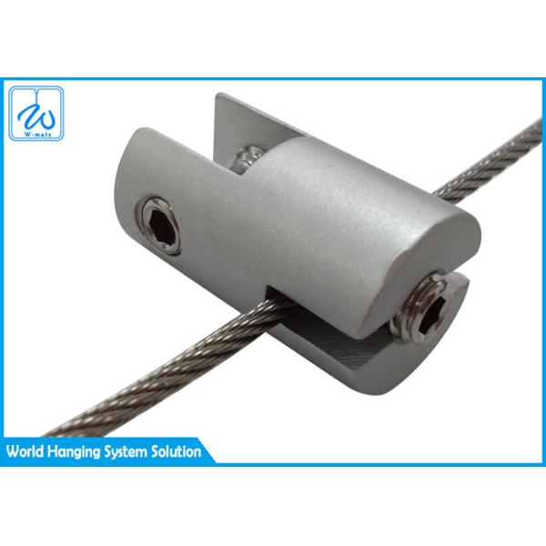 Abrazaderas del accesorio de la exhibición y clips de cristal del montaje para el techo llevado de los perfiles de Alu