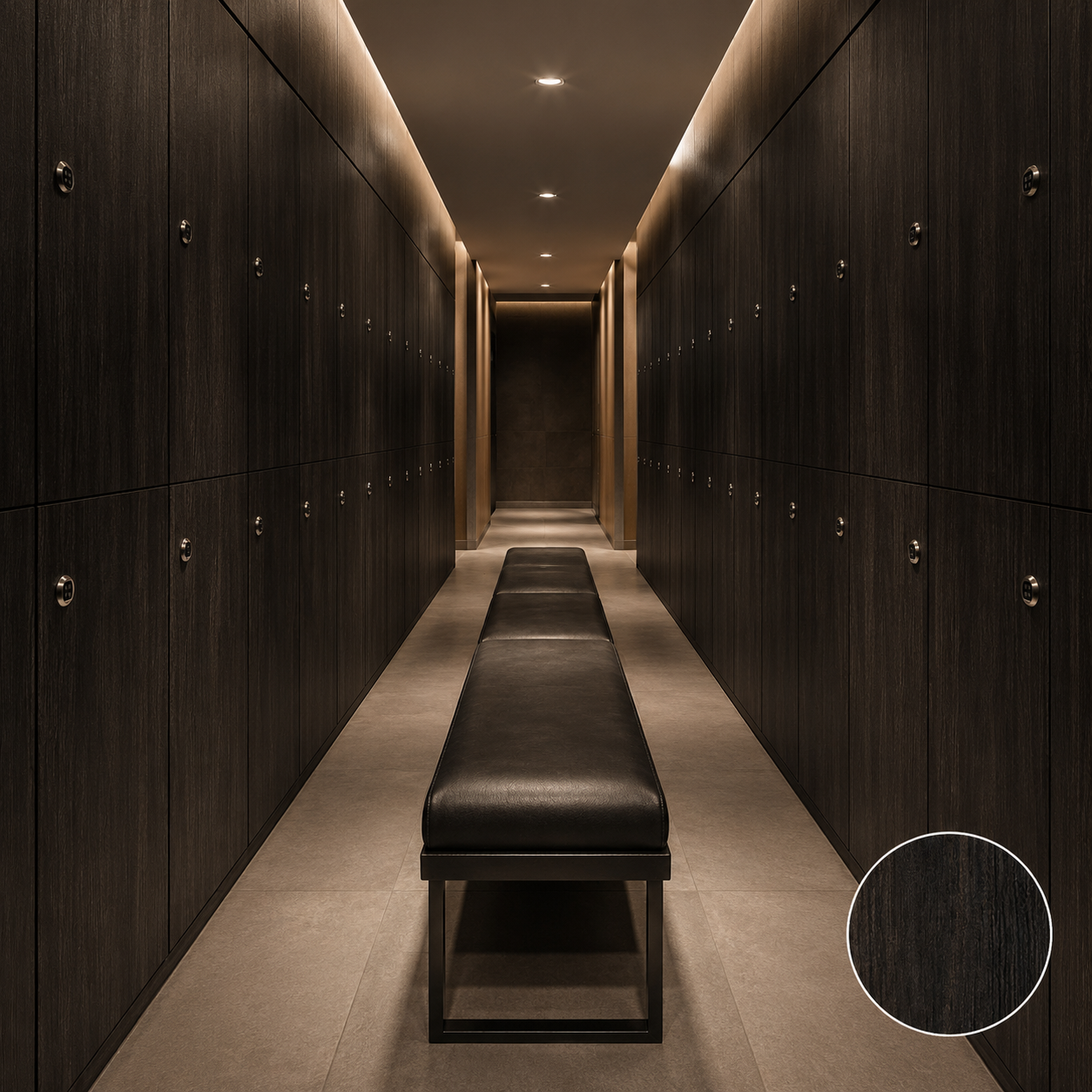 Compact HPL Phenolic Resin Locker Cabinet  Custom Compact Laminate Storage Lockers for Gym, Spa, Lab
