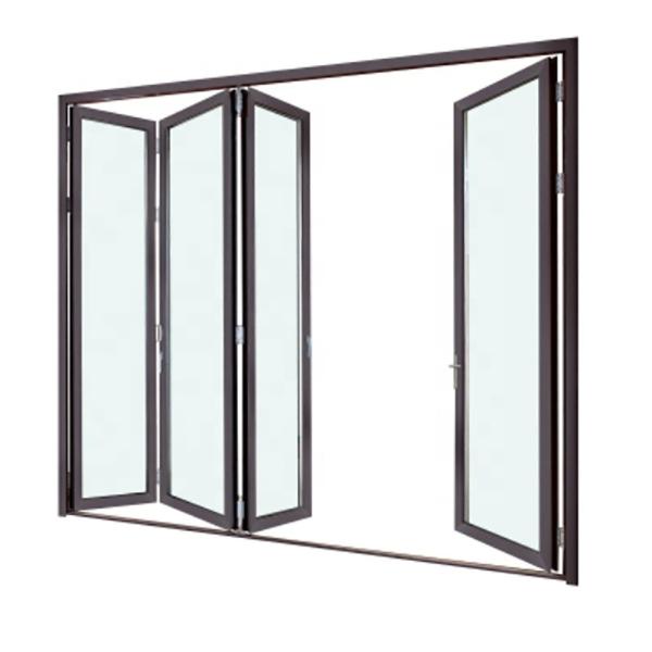 Aluminum Alloy Modern Style Waterproof Bifold Doors For Balcony Glass Windows
