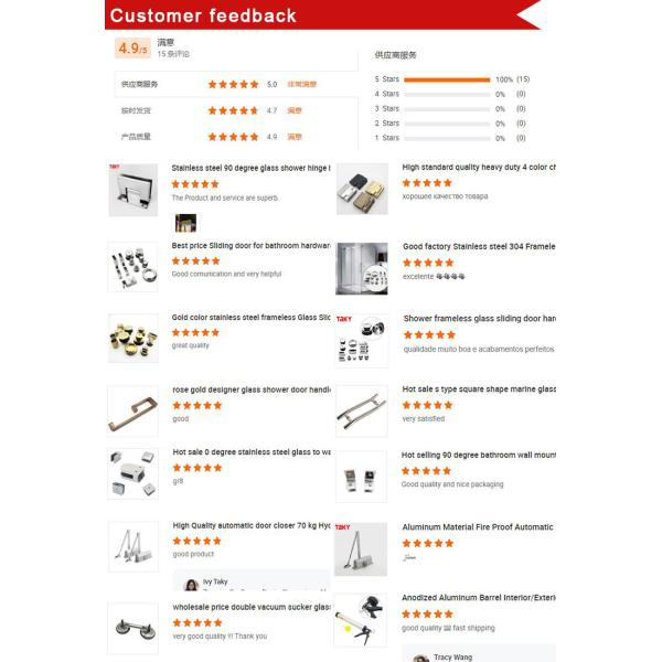 Внутренняя скользящая стеклянная дверная ручка из нержавеющей стали SS 304 с полированной отделкой