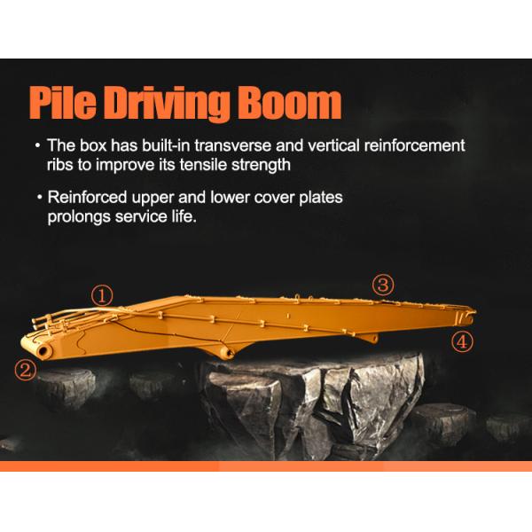 Высокая эффективность 16-25 метров экскаваторная куча приводящая бум рукой пилинг водитель бум длинная рука с буфетом экскаватора