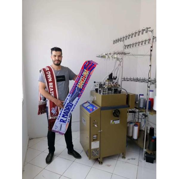 Fully Auto Alarm Industrial Crochet Hat Cap Knitting Machine for Video Technical Support