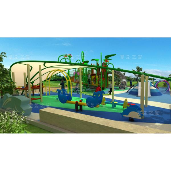 Custom Size Kids Outdoor Playground Equipment Garden
