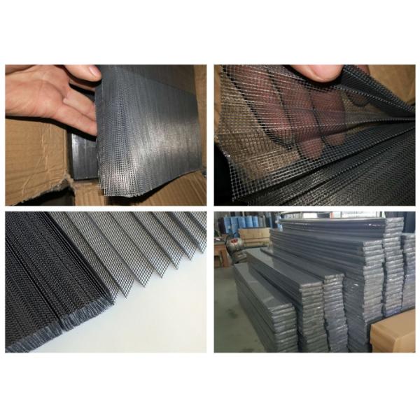 Высота экрана насекомого Плиссе серого цвета 15мм плиссированная материал полиэстера 2.5м * 25м широкий