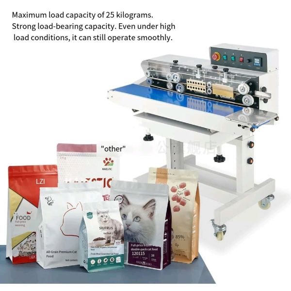 Automatic Continuous Film Sealing Machine with 24m/min Sealing Speed and Heat Sealing for Heavy-duty Packaging
