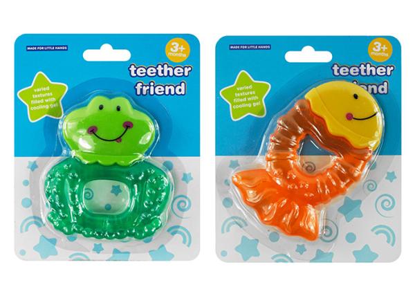 Animal Shaped Infant Baby Toys Cooling Teether With Soft Textured Surfaces