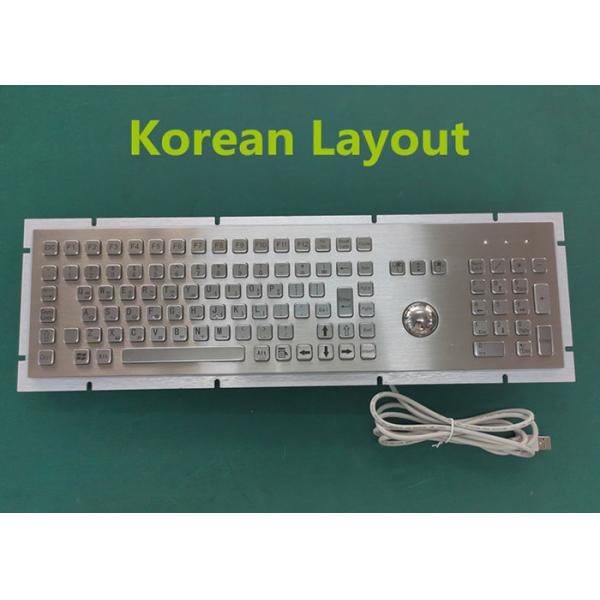 PS2 107 числовая клавиатура нержавеющей стали ключей IP65 с трекболом