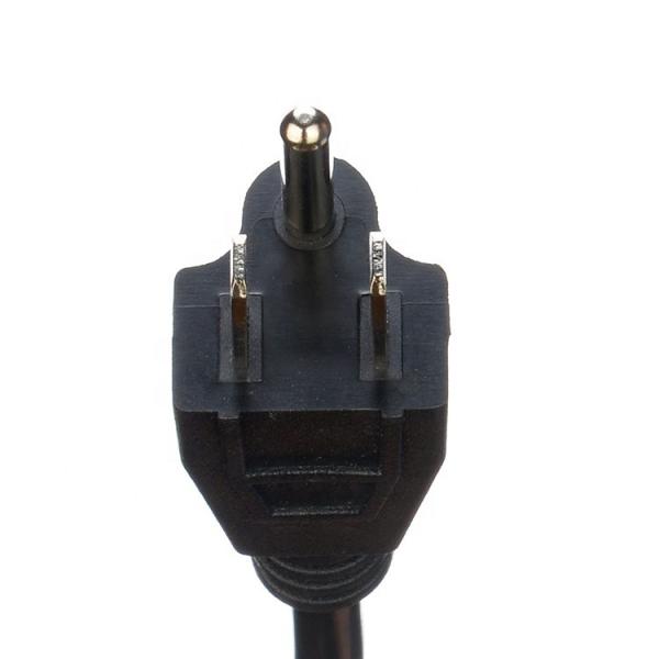 Customized ETL 3 Prong American Power Cord ETL1ft Flat Head Extension Cord PVC Jacket 3X16AWG 7a 125v 2 Prong Figure 8