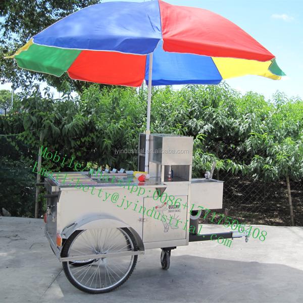220V Mobile Food Cart Street Vending Tricycle/Electric Hot Dog Cart for Other Purposes