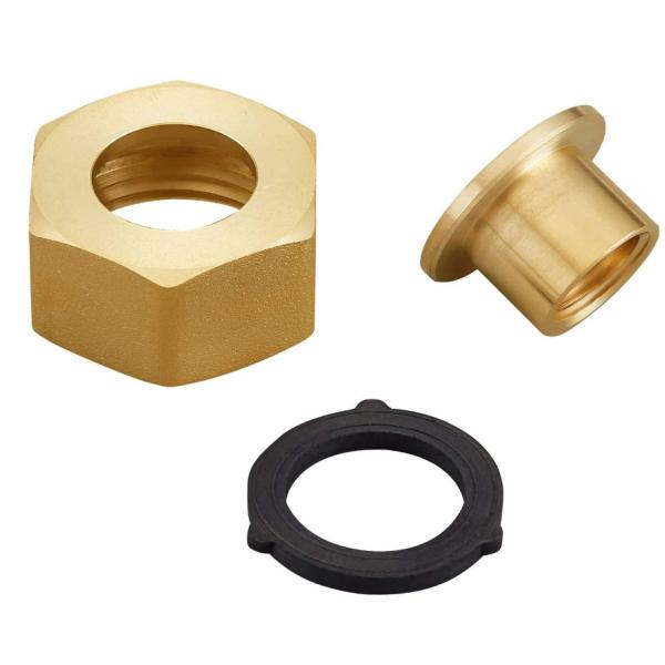 Brass Threaded Hose Connector , 1/4 NPT To 3/4 Inch Female GHT Garden Hose Pipe Fitting