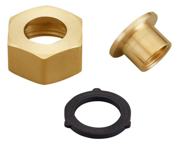 Brass Threaded Hose Connector , 1/4 NPT To 3/4 Inch Female GHT Garden Hose Pipe Fitting