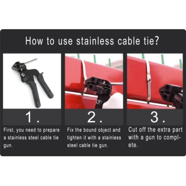 8-175кг прочность на растяжение Металлические кабельные ремни Нержавеющая сталь проволока связки с блокировкой зубов