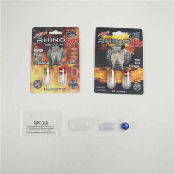 Лоснистая заканчивая карта упаковки 3D носорога 7 9x12cm повышения