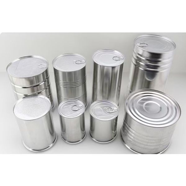 Custom Food Grade 500g Black Sesame Metal Packaging Tin Cans 401# Camel Milk Powder Empty Cans With EOE Lids Plastic Lid