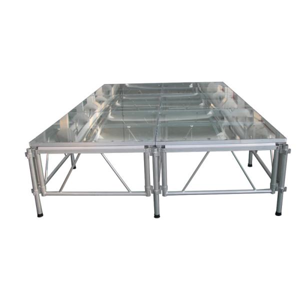 Plataformas modulares da fase do evento do casamento da liga de alumínio 1x2m