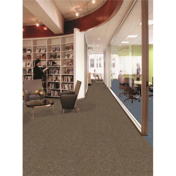 2.5 Mm Pile Height Commercial Carpet Tiles Tufted Loop Pile Construction