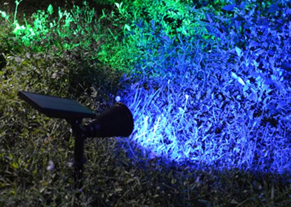7 cores que mudam luzes solares do jardim do diodo emissor de luz, luzes de polo conduzidas postas solares 