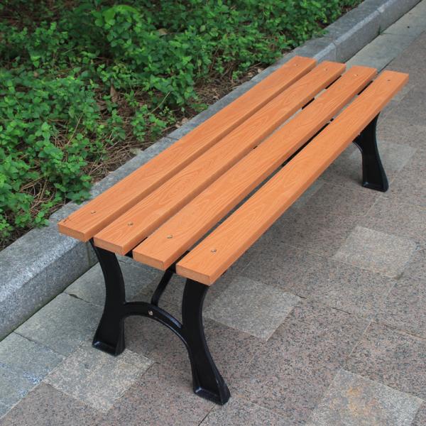 Bao Tuo outdoor thickening of cast iron park chairs lounge chairs red 1.5 meters BTC-041