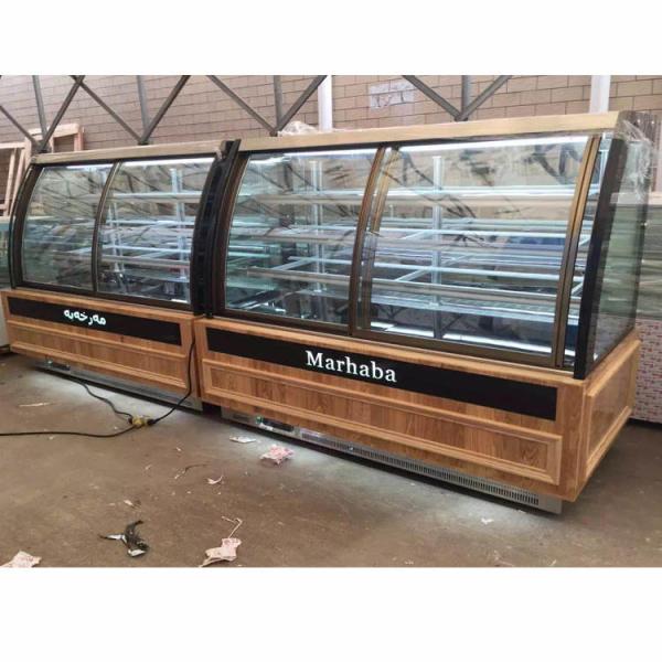 CPU Control Commercial Bakery Equipments 760W 4 Tier Pastry Display Refrigerator