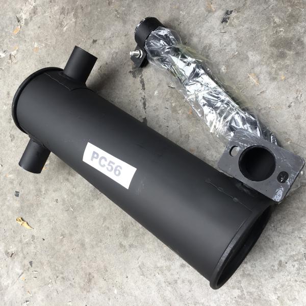 PC56 máquina escavadora Engine Parts Silencer, máquina escavadora Muffler do motor diesel