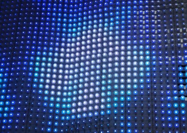 Full Color RGB P50 SMD5050 LED Mesh Screen DMX 512 Control Flexible IP67 Outdoor Video Wall