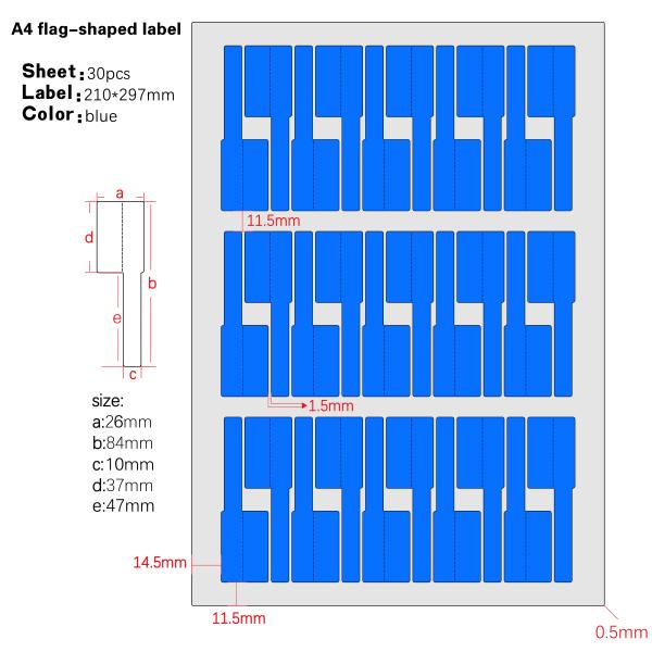 Custom A4 Cable Labels for Network Stickers Printable