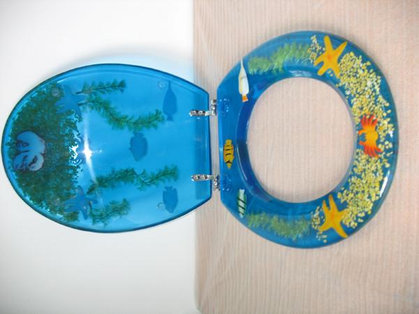 polyresin toilet seat cover,MDF toilet seat,PP toilet seat,sea star,shell transparent