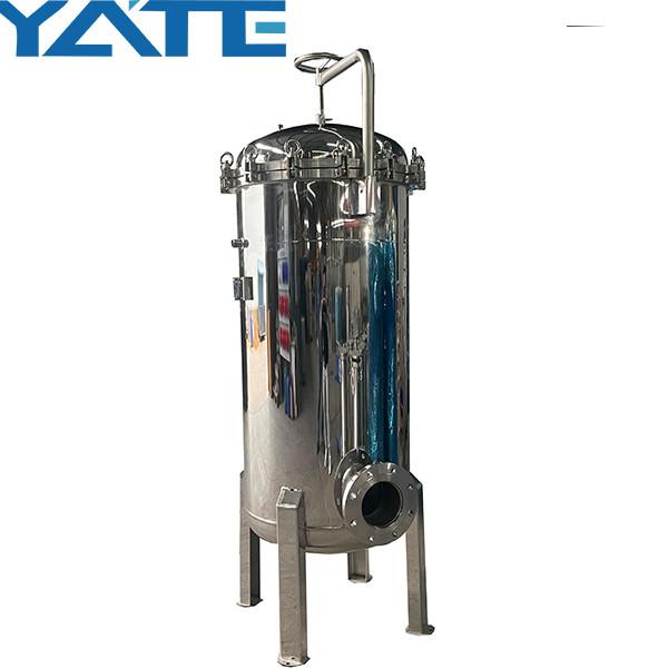 O cartucho industrial SS304 dos anéis do grande fluxo plissou o alojamento de filtro de aço inoxidável da água do filtro para o tratamento da água